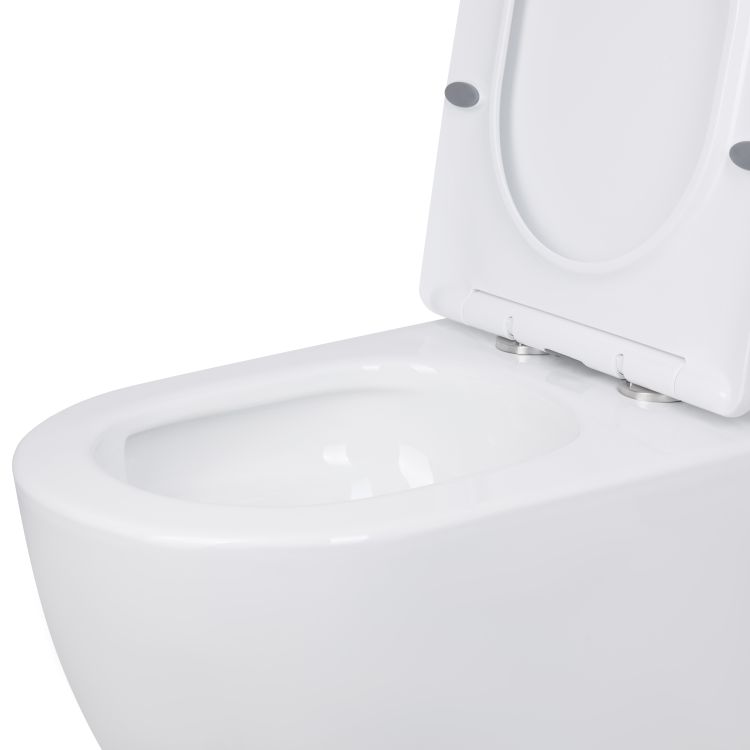 Унітаз підлоговий Qtap Jay Ultra Quiet з сидінням Soft-close 640x360x835 мм QT07222175TW White - 5