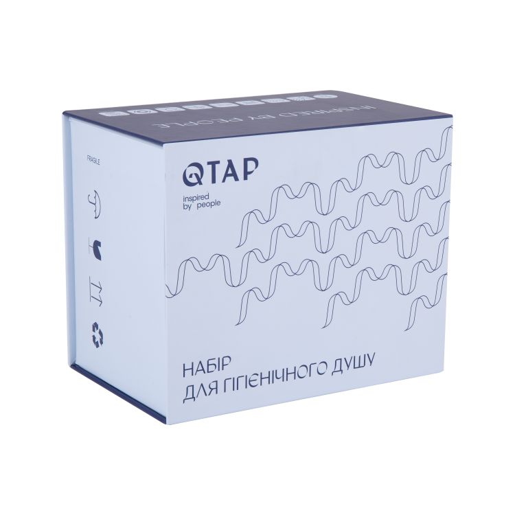 Набор для гигиенического душа Q-tap Inspai-Varius V00440201 CRM встроенного монтажа - 7