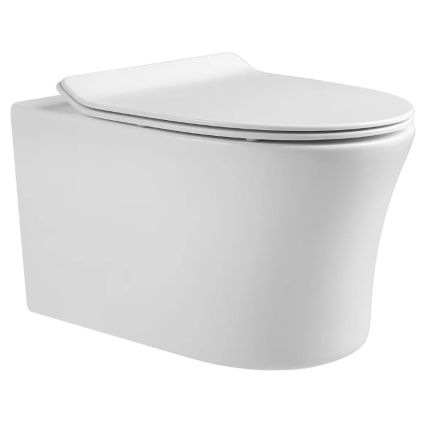 AGUA RONDA сиденье Duroplast Slim slow-closing для напольного унитаза - 1