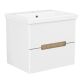 PUERTA комплект мебели 60см белый: тумба подвесная, 2 ящика + умывальник накладной арт 13-16-016 - 1