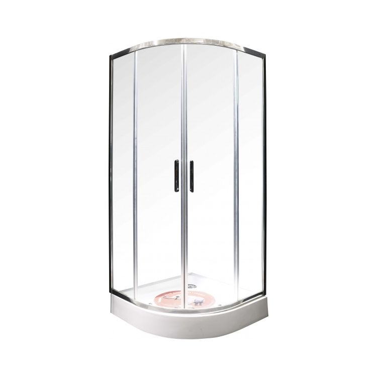 Душевая кабина XP1CP 4-90 R-550 transparent б/поддона, полукруглая, полир.алюм. Ravak - 1
