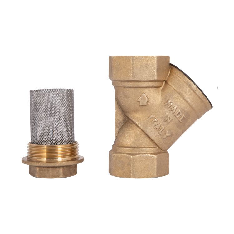 Фільтр косий Icma №50 грубої очистки 1 1/4&amp;quot;ВВ латунний 83050AG05 - 6