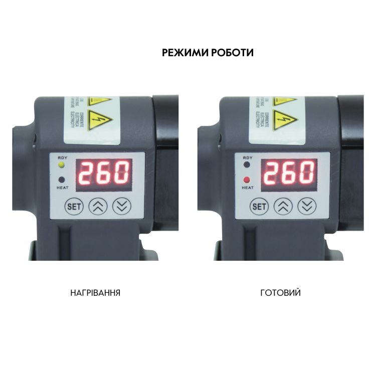 Паяльник для пластикових труб Thermo Alliance PRO-102 Ø20-63 (автоматичний з дісплеєм, 800W) - 6