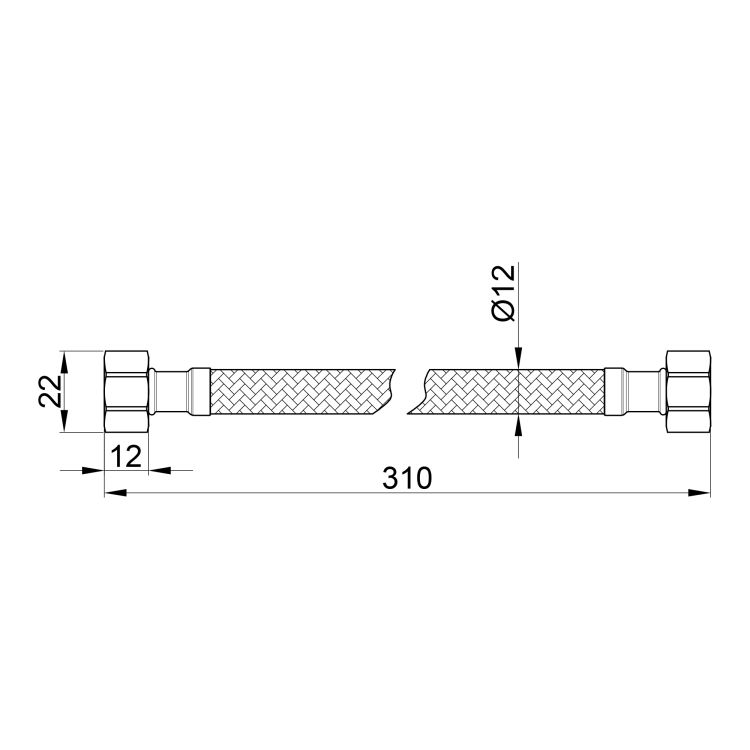 Шланг SD Plus нерж.опл. 30 г г SD397W30 - 2