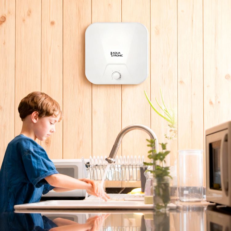 Водонагрівач електричний Aquatronic 10 л над мийкою вертикальний, мокрий ТЕН 1,5 кВт Сompact WO1015 C2M - 14