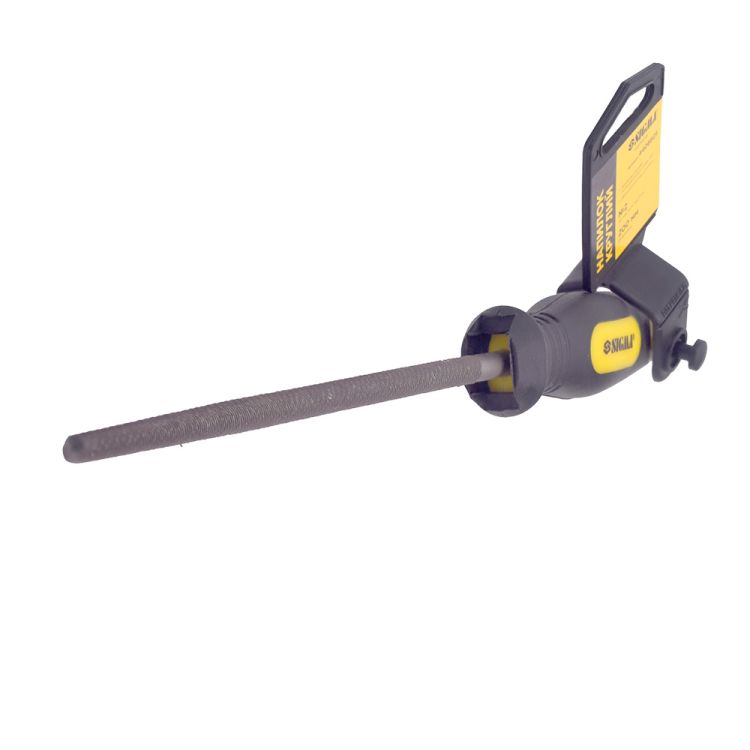 Напильник круглый 200мм №2 двухкомпонентная рукоятка SIGMA (4406601) - 3