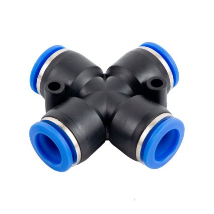 Соединение цанговое (Х-образное) Ø6*6*6*6мм Sigma (7026591) - 1