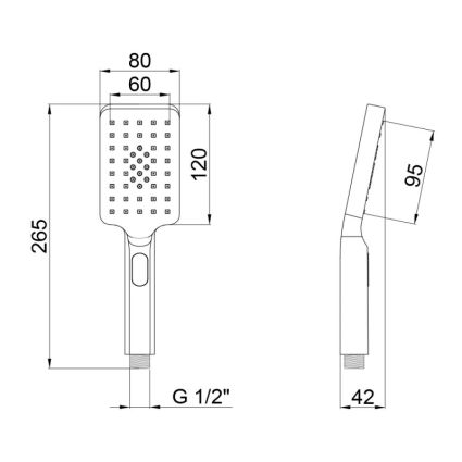 Лійка для ручного душу Qtap Rucni A121N3KCC - 2