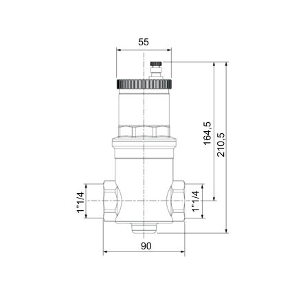 Повітровідвідник Icma автоматичний (дегазатор) 1 1/4&amp;quot; №740 - 2