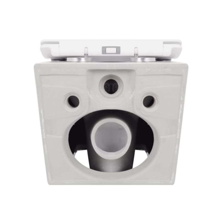Унитаз подвесной Q-tap Crow WHI 5170 безободковый - 7