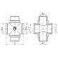 Крестовина SD Forte 1/2&amp;quot; ВН - 2