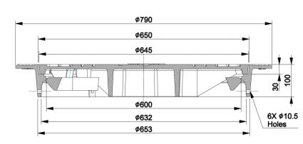 Combi Works 630 – люк с рамой (комплект) - 2