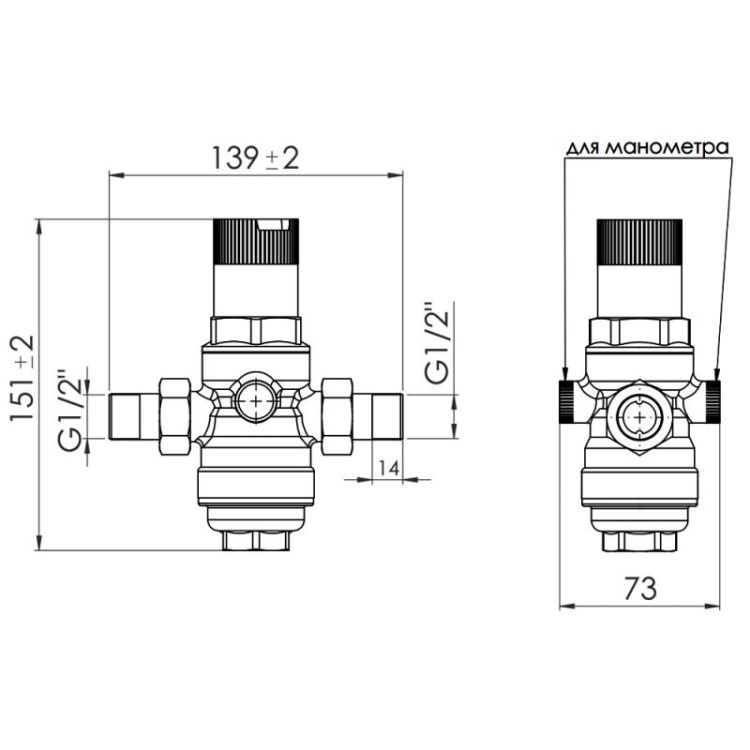 SD FORTE Фільтр з редуктором 1/2 SF128W15 - 2