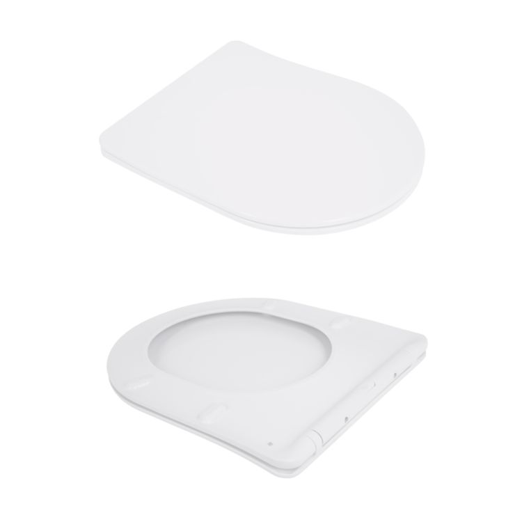 Унітаз підвісний Qtap Jay безобідковий з сідінням Soft-close QT07335175W - 8