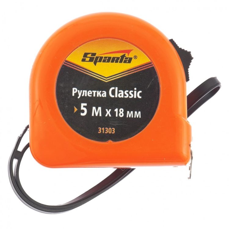 Рулетка Classic, 5 м х 18 мм, пластиковый корпус SPARTA 31303 - 1