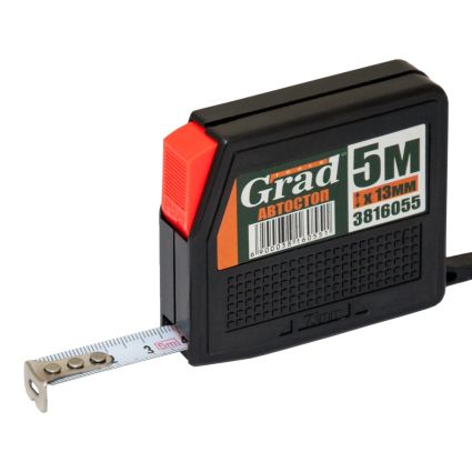 Рулетка с автостопом 5м*13мм Grad (3816055) - 1
