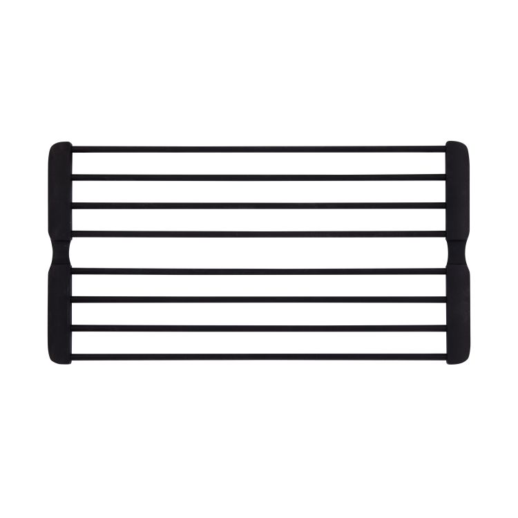 Сушарка на кухонну мийку з присоскою Lidz Acsis LA09 Black, кругла основа, для посуду 440х234 мм LDACSLA09BLM49777 - 3