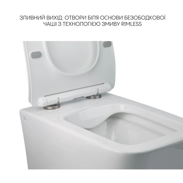 Комплект Qtap Crow 2 в 1: унитаз подвесной Rimless + биде подвесное - 4