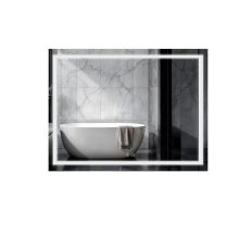 Дзеркало Qtap Mideya (DC-F613) 700х500 з LED-підсвічуванням Touch, з антизапотіванням, димером, рег. яскравості QT2078NCF7050W