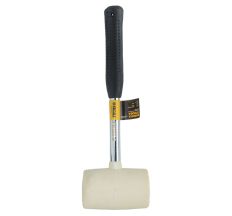 Киянка резиновая белая 450г металлическая обрезиненная рукоятка SIGMA (4317421)