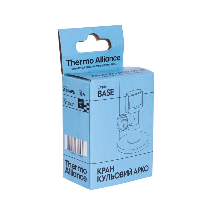 Кран угл. шар. Sandi 1/2&amp;quot; - 1/2&amp;quot; Ф (унитаз) ST80 sanlux SD185W1515 - 7