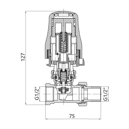 Кран RTL Standart прямий 1/2&amp;quot; ВЗ TAS01615 Thermo Alliance - 2