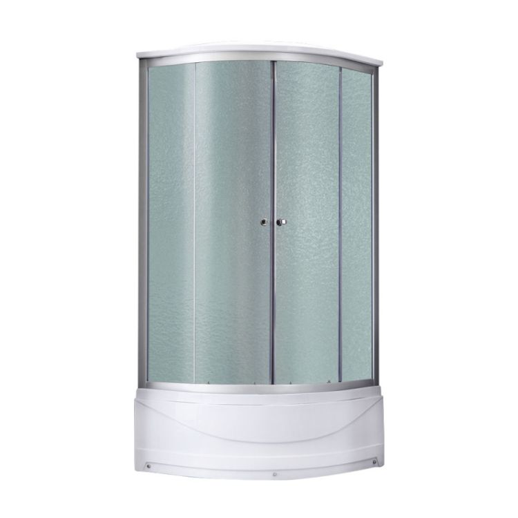 Гідробокс 90х90х225 Tani SBM90x90.SAT.HIGH.FR, скло Frost 4 мм, стінки WHI + піддон глиб. Lidz - 1