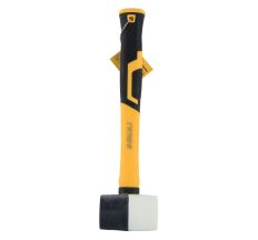 Киянка резиновая чёрно-белая 225г фиберглассовая рукоятка SIGMA (4317221)