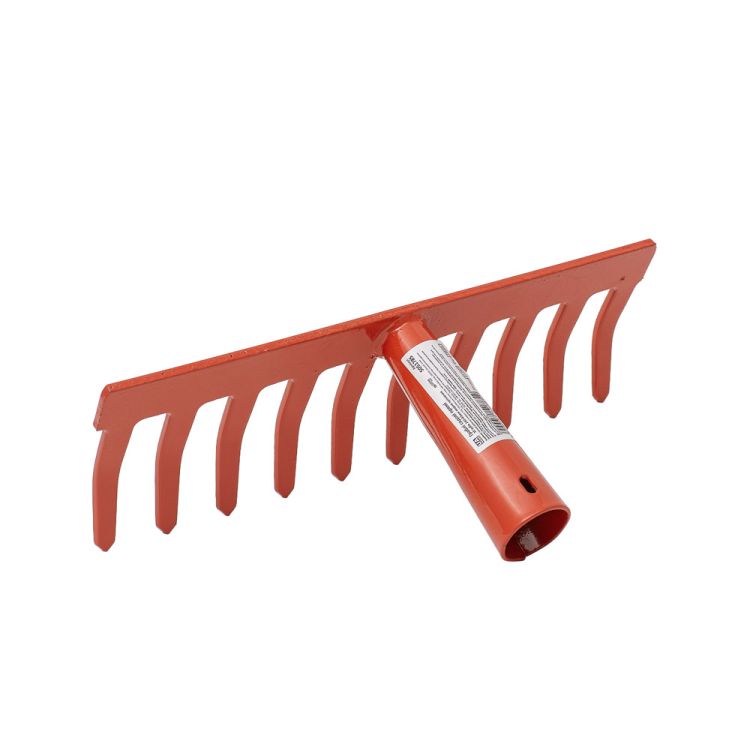 Грабли садовые прямые 10 зубьев 240×83мм сварное крепление GRAD (5051785) - 2