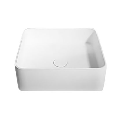 Раковина накладная каменная Solid surface 400*400*125mm - 1