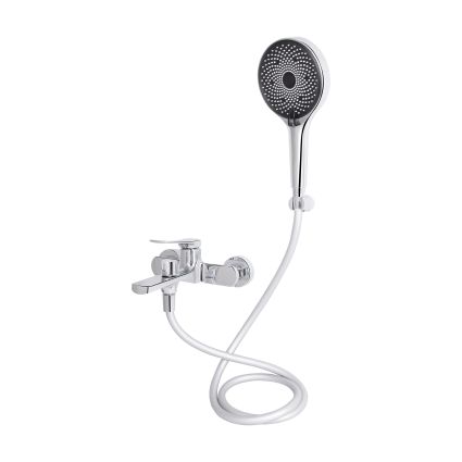 Змішувач для ванни Qtap Slavonice (з душовим гарнітуром) QTSLV259CRM48034 Chrome - 3