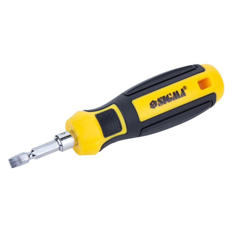 Викрутка з двосторонніми бітами 6в1 + адаптер CrV Mega Sigma (4009711) - 6