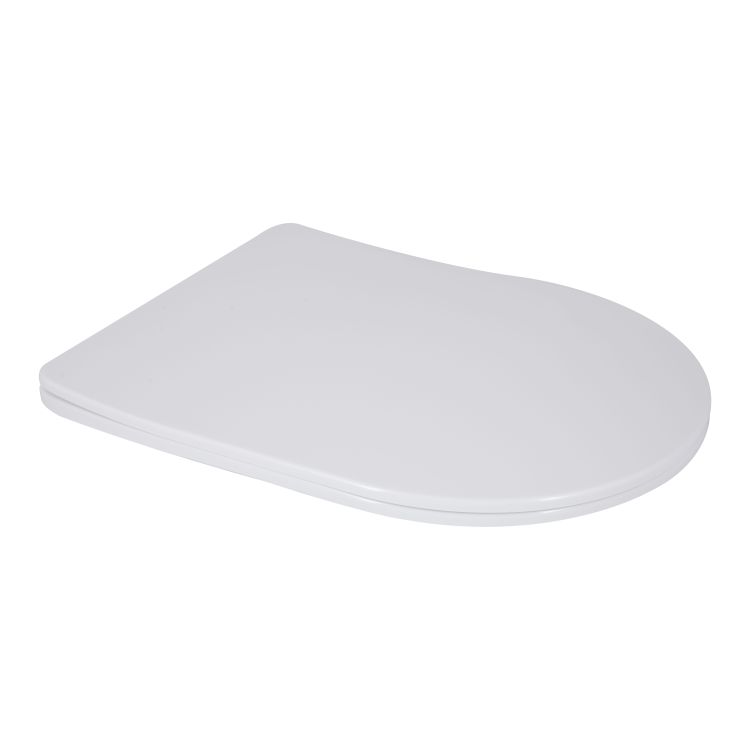 Унітаз підлоговий Grand Ultra Quiet гор. випуск, нижнє підведення, сидіння Slim Duroplast/ Soft-close/ Quick relase бачок 3 /7.15L 660x360x800 мм WHITE Qtap - 6