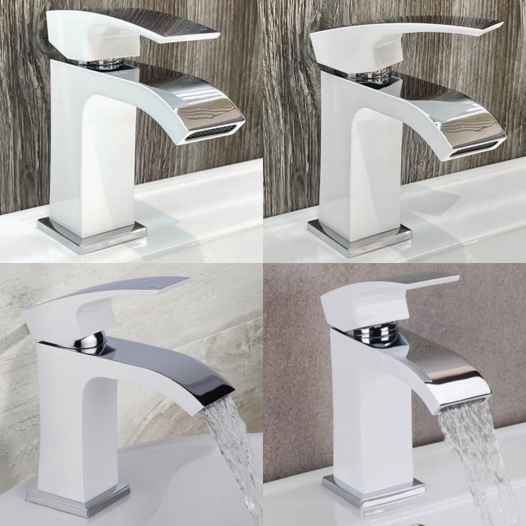 Змішувач для раковини Swan Cascada QTSWA270CRW45568 Chrome/White Qtap - 7