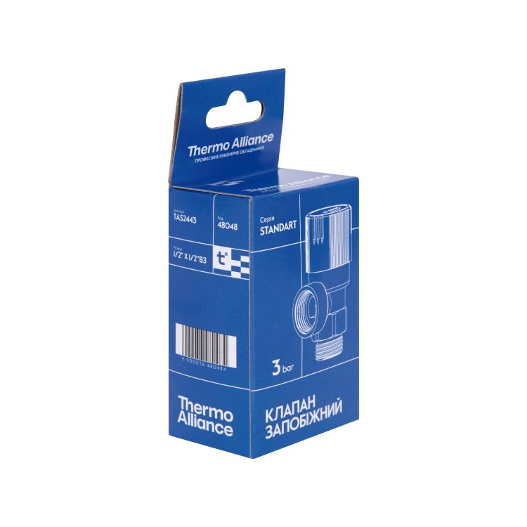 Запобіжний клапан 1/2&amp;quot; ВЗ (3 bar) TAS2443 Thermo Alliance Standart - 6