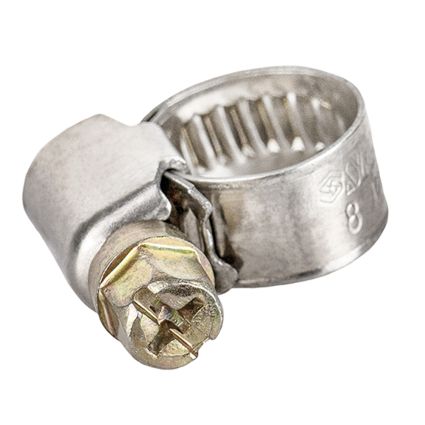 Хомут червячный нержавеющий 9мм D8-12мм 25шт Sigma (2510001) - 3