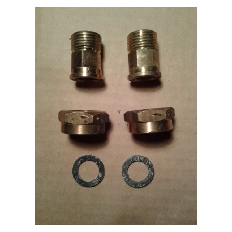 Полузгін с НГ 1/2 штуцера на лічильник) (пара) латунь - 1