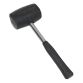 Киянка резиновая чёрная 680г металлическая обрезиненная рукоятка SIGMA (4317491) - 2