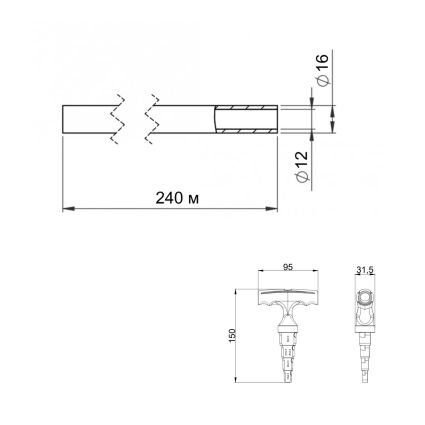 Акційний набір Thermo Alliance: Труба для підлоги PEX-a EVOH 16x2.0 мм (240 м) TAS00316240 + Калібратор для м/п труб d16-32 STD-405 - 2