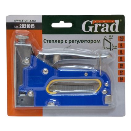 Степлер с регулятором для скоб 4-14мм Grad (2821015) - 5