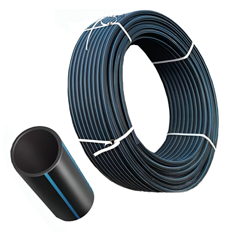 Труба ф 40х2.8 черная питьевая PN 10 (100 м) Aqua - 1