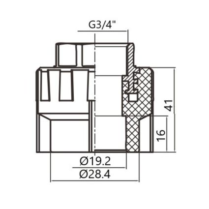 Муфта PPR Thermo Alliance 20х3/4&amp;quot; ВР - 2