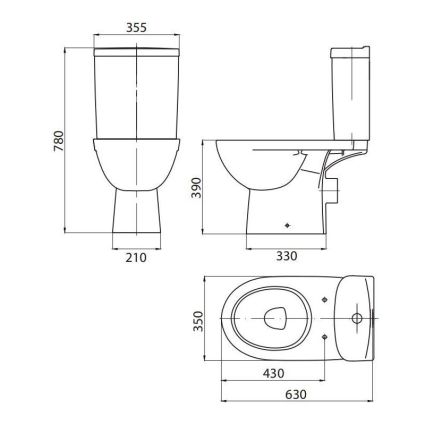 Унітаз-компакт Kolo FREJA Premium L79047000 - 2