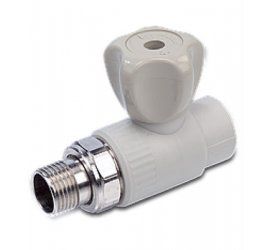 Кран радіаторний ABS 25 прямий - 1