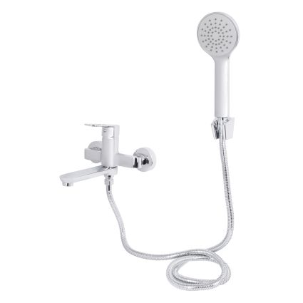 Змішувач для ванни Lidz Latwa 0061 з поворотним виливом та душовим гарнітуром (k35) Chrome LDLAT0061CRM48992 - 3