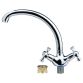 Смеситель PL 1/2&amp;quot; для кухни гусак ухо на гайке AQUATICA (PL-4B155C) - 3