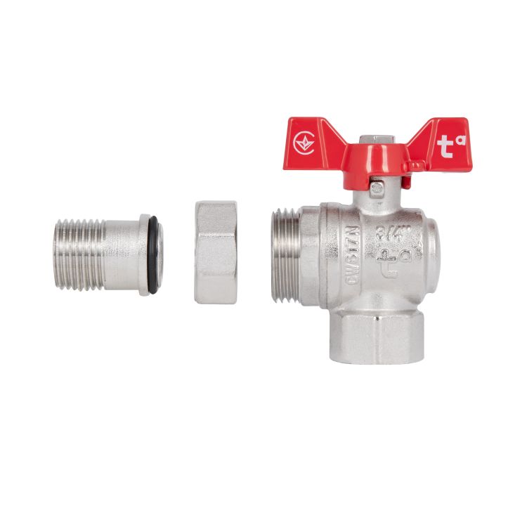 Кран кульовий &amp;quot;Американка&amp;quot; SD Forte 3/4&amp;quot; кутовий - 8