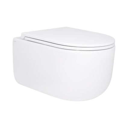 Унітаз підвісний Qtap Taurus безободковий з сидінням Soft-close QTTAU26W45428 - 1