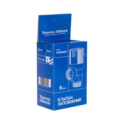 Запобіжний клапан 1/2&amp;quot; ВЗ (6 bar) TAS2446 Thermo Alliance Standart - 6