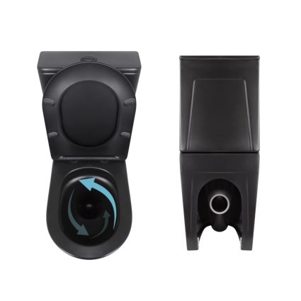 Акційний набір: Унітаз напольний Robin Ultra Quiet QT13226083AMB 660x360x855 Black + Біде напольне Robin QT13442141CMB 565x360x405 Black - 5